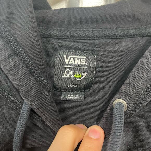 Frog Skateboards Black Double Sided Graphic Sweatshirt Baggy Skater SZ L - Picture 4 of 6